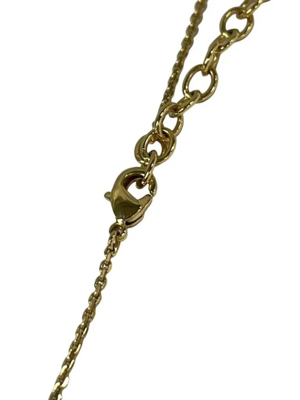 LOUIS VUITTON Collier Petit Louis M00368 Gold Clear Others LE3272 Necklace - Picture 4 of 5